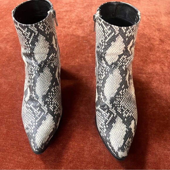 Steve Madden Snakeskin Ankle Boots - Picture 4 of 5